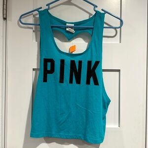 PINK Tank w/Heart Cutout